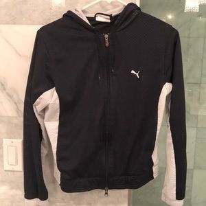 Puma Zipper Jacket WHoodie Blue/White